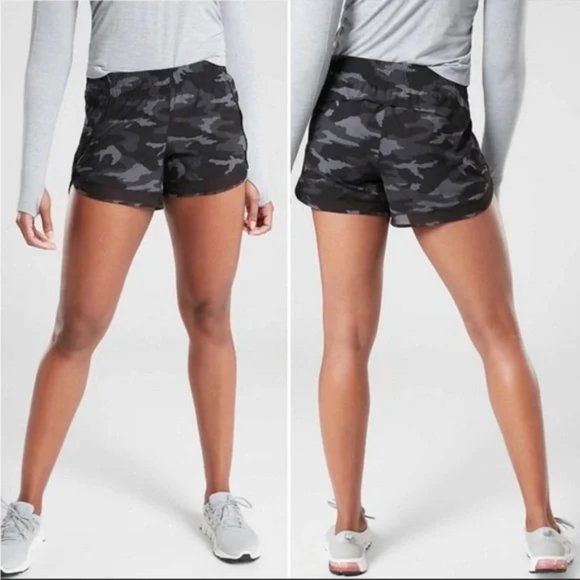Athleta Pants - Athleta Green and Gray Camo Athletic Shorts